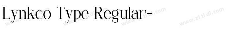 Lynkco Type Regular字体转换